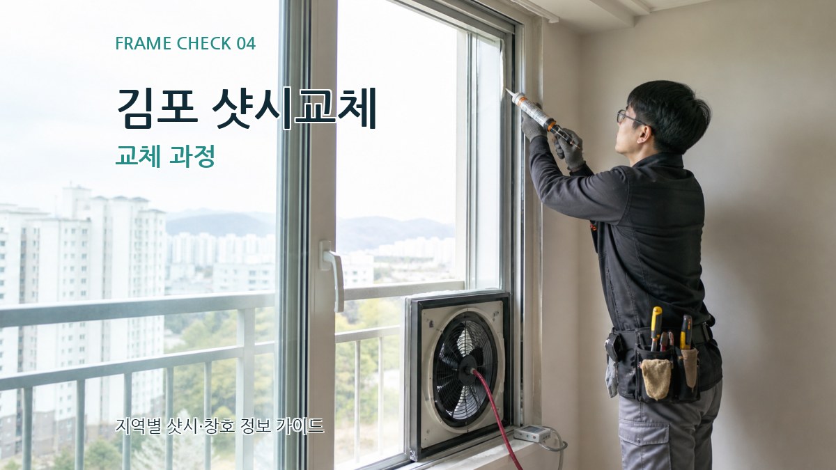 김포 샷시교체 교체 과정