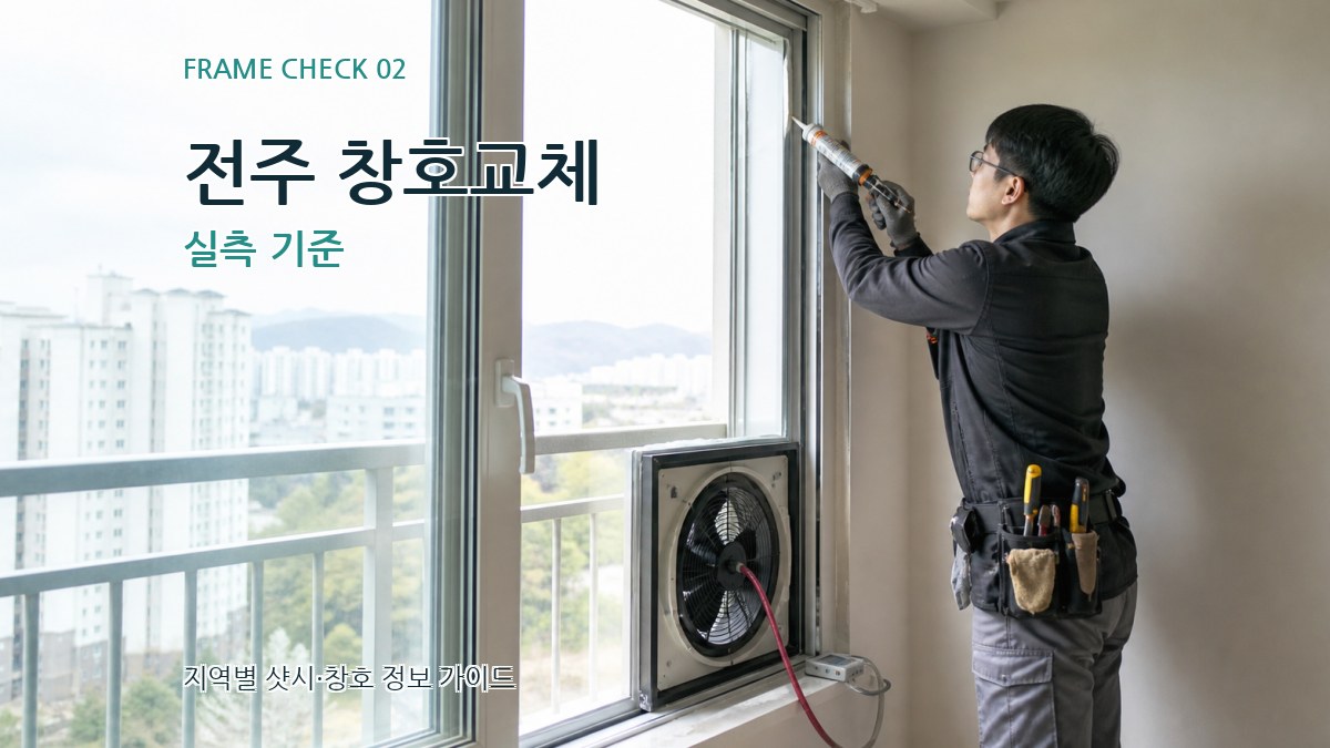 전주 창호교체 실측 기준
