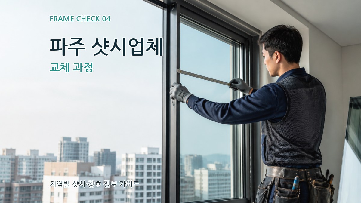 파주 샷시업체 교체 과정