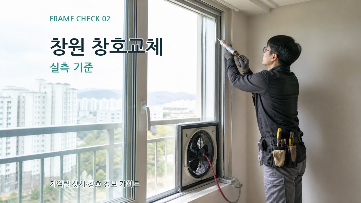 창원 창호교체 실측 기준