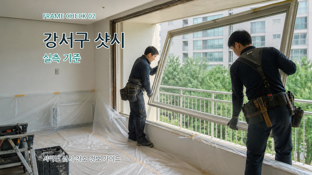강서구 샷시 실측 기준