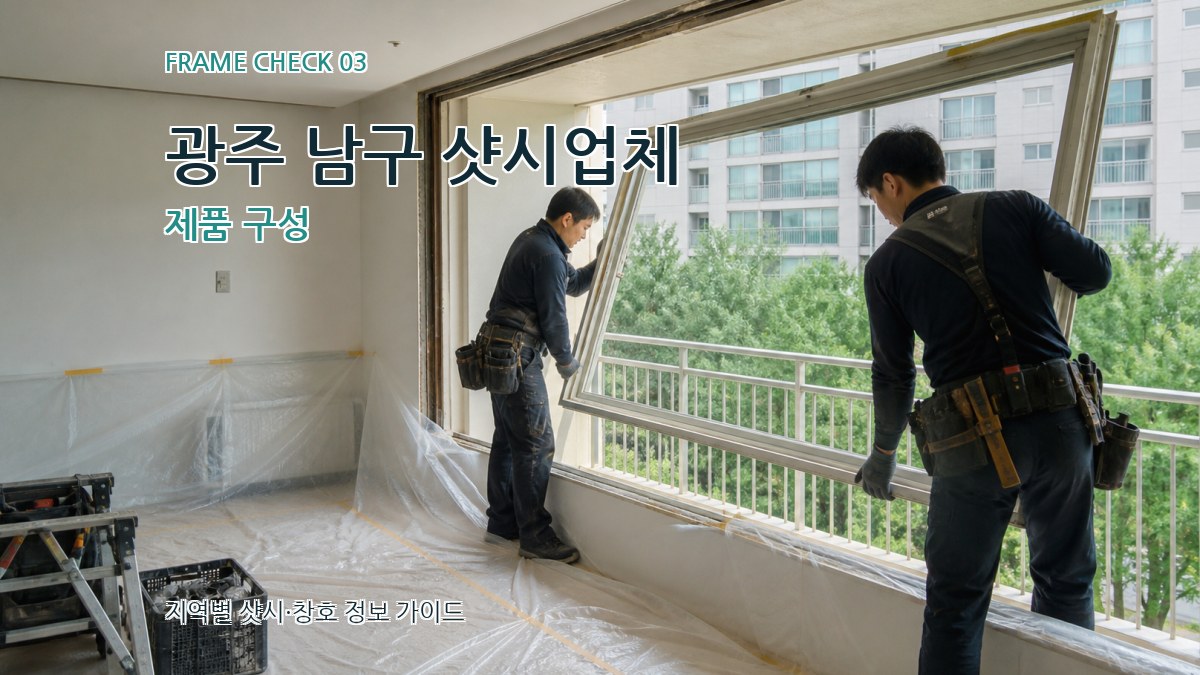 광주 남구 샷시업체 제품 구성
