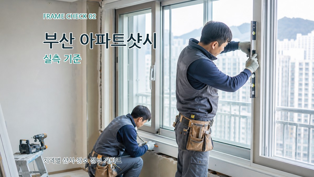 부산 아파트샷시 실측 기준