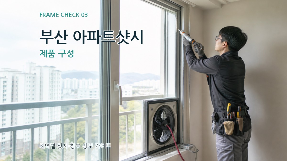 부산 아파트샷시 제품 구성