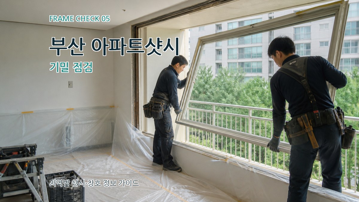 부산 아파트샷시 기밀 점검