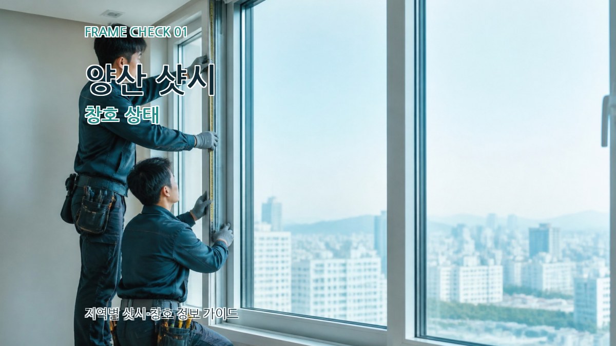양산 샷시 창호 상태