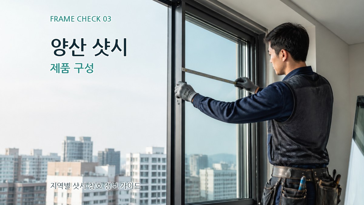 양산 샷시 제품 구성