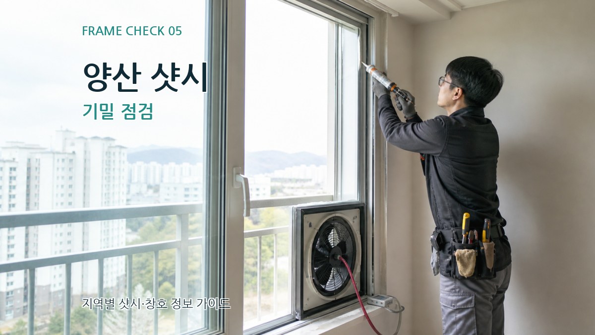 양산 샷시 기밀 점검