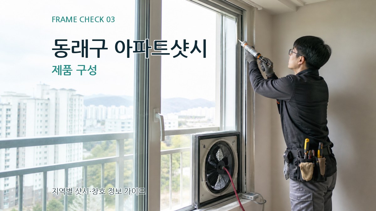 동래구 아파트샷시 제품 구성