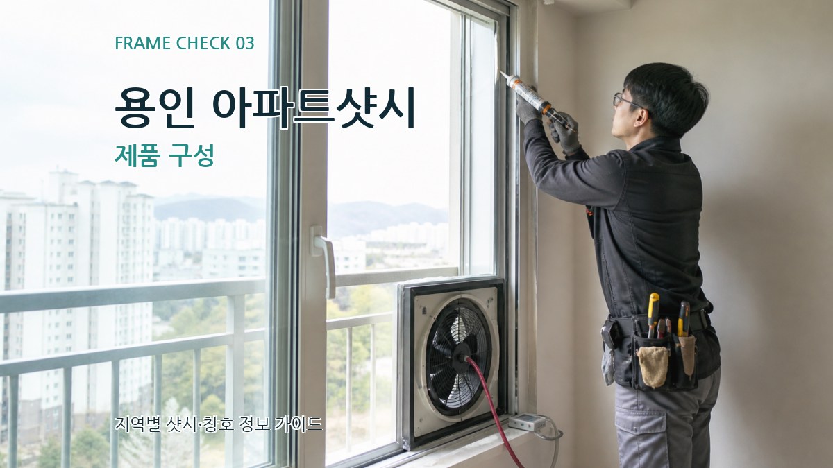 용인 아파트샷시 제품 구성