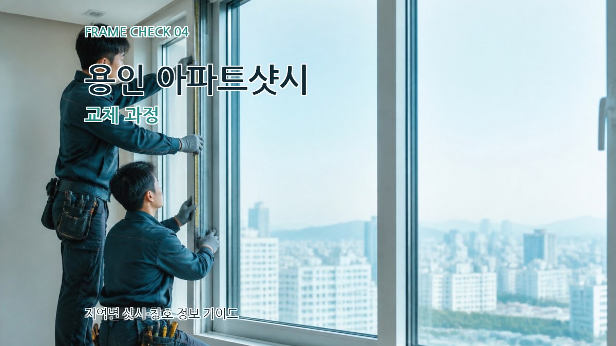 용인 아파트샷시 교체 과정