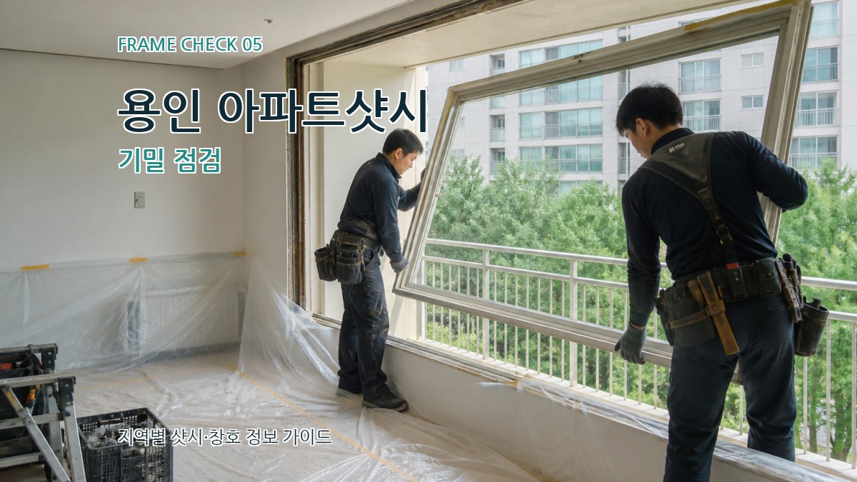 용인 아파트샷시 기밀 점검