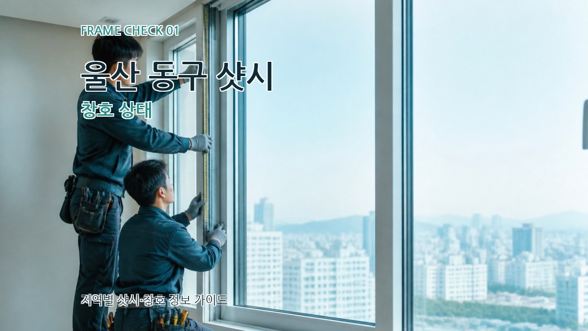울산 동구 샷시 창호 상태
