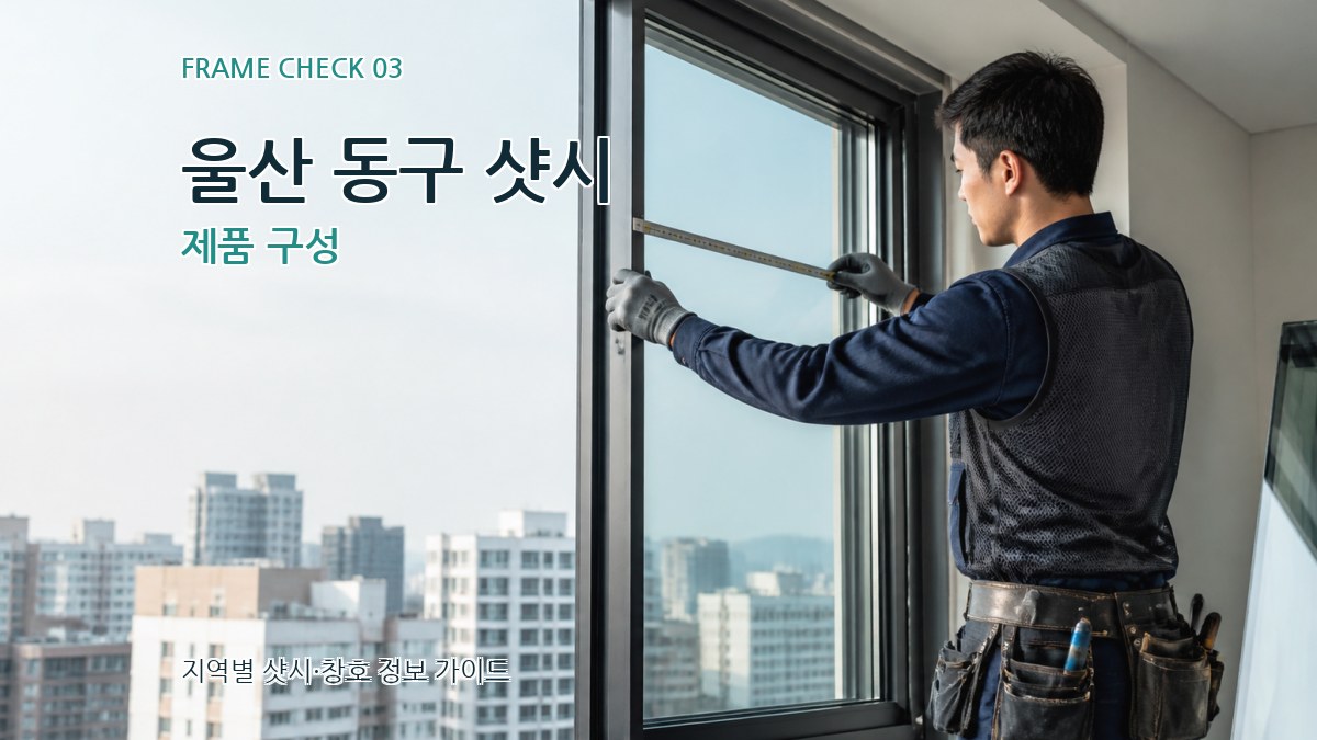 울산 동구 샷시 제품 구성