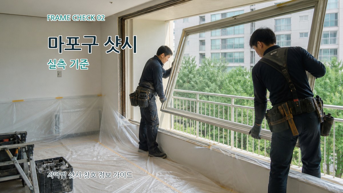 마포구 샷시 실측 기준
