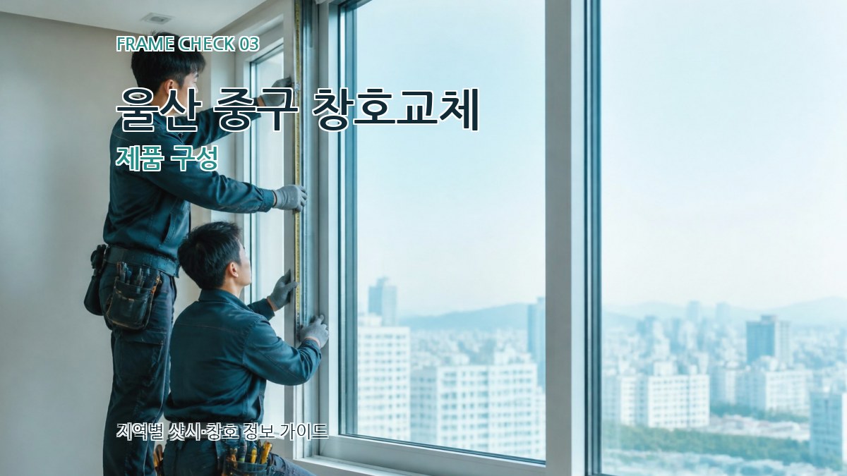 울산 중구 창호교체 제품 구성