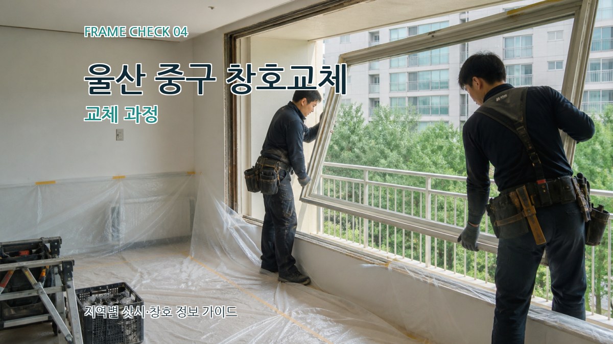 울산 중구 창호교체 교체 과정