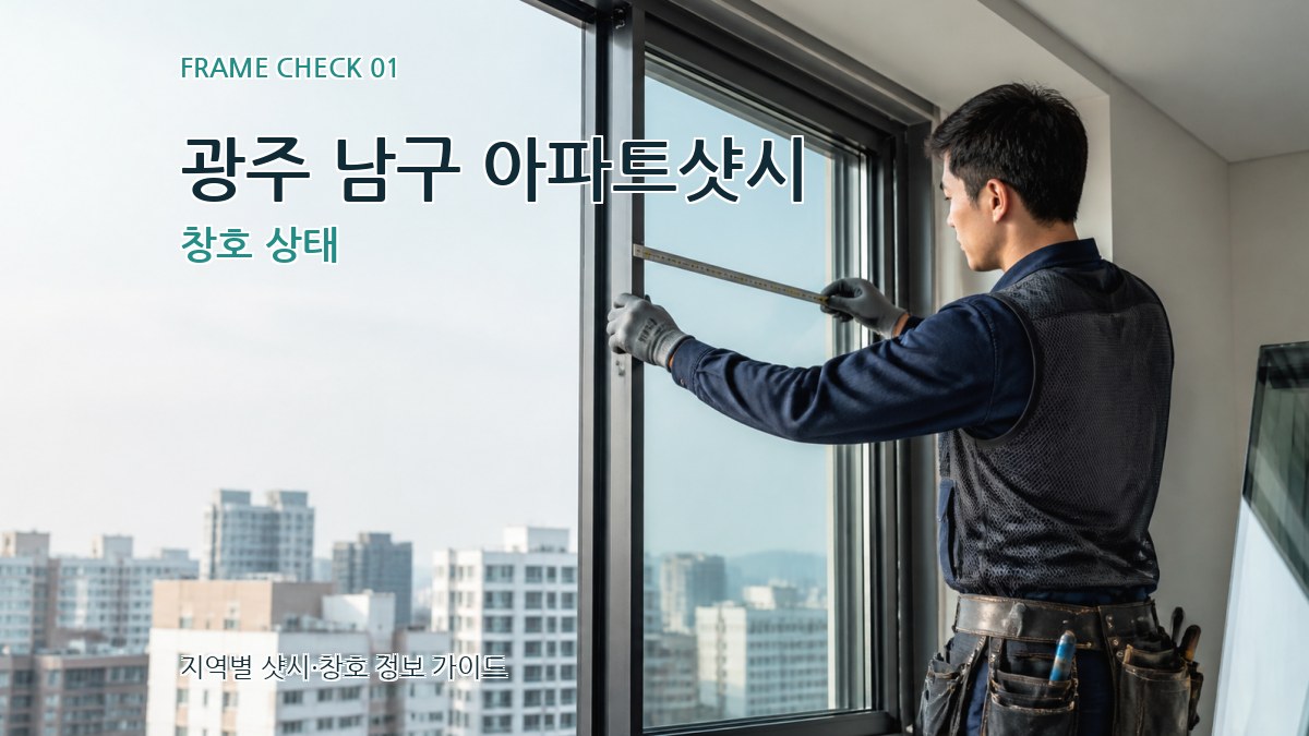 광주 남구 아파트샷시