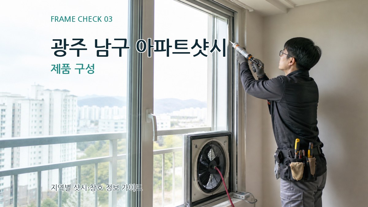 광주 남구 아파트샷시 제품 구성