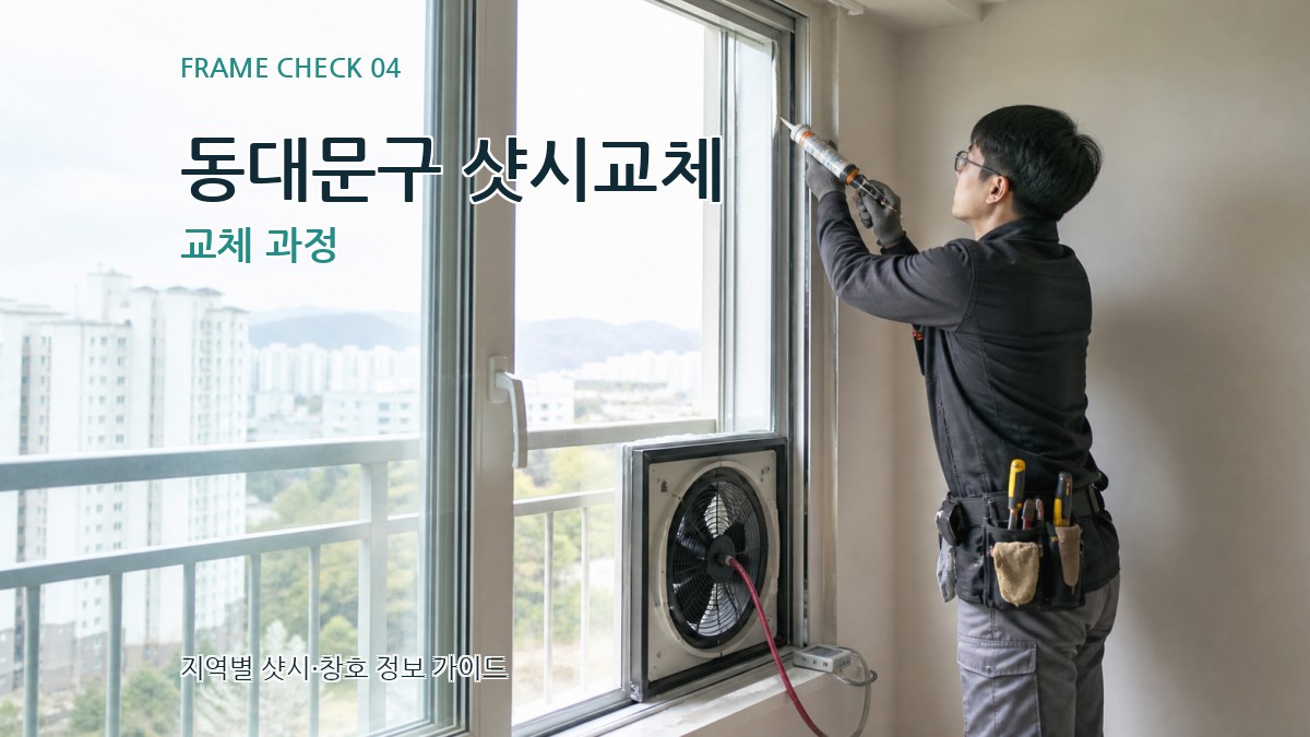 동대문구 샷시교체 교체 과정
