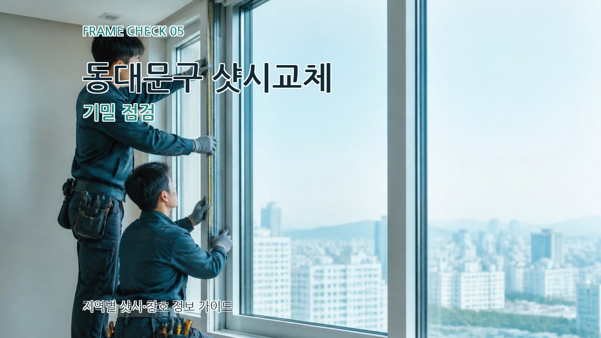 동대문구 샷시교체 기밀 점검