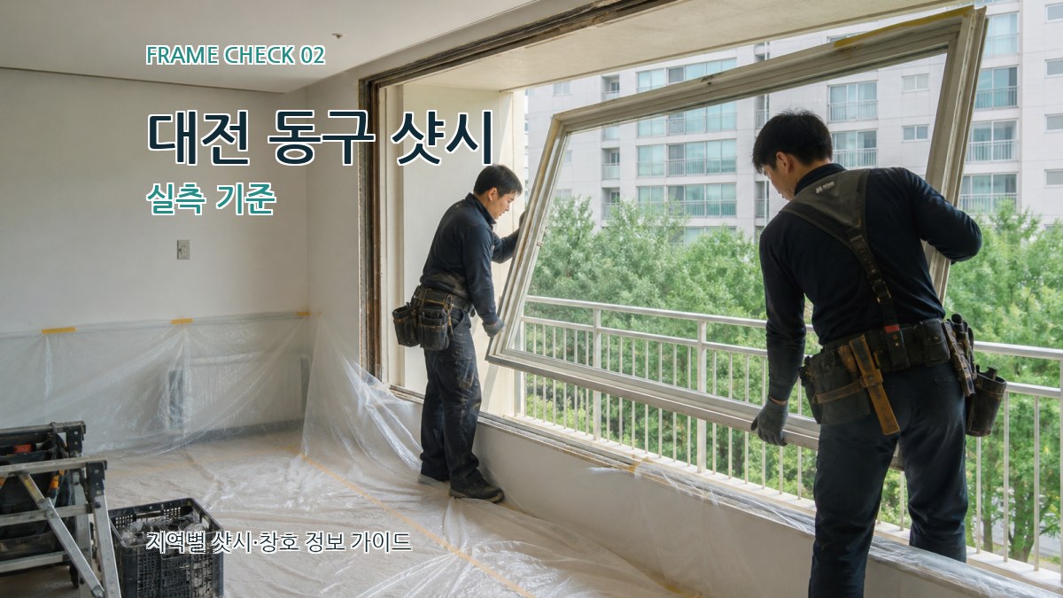 대전 동구 샷시 실측 기준