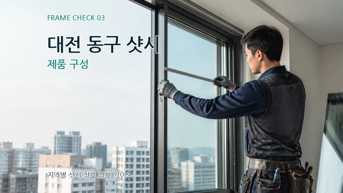 대전 동구 샷시 제품 구성