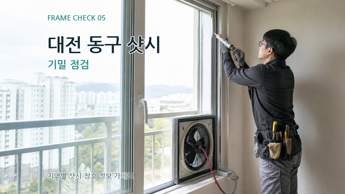 대전 동구 샷시 기밀 점검