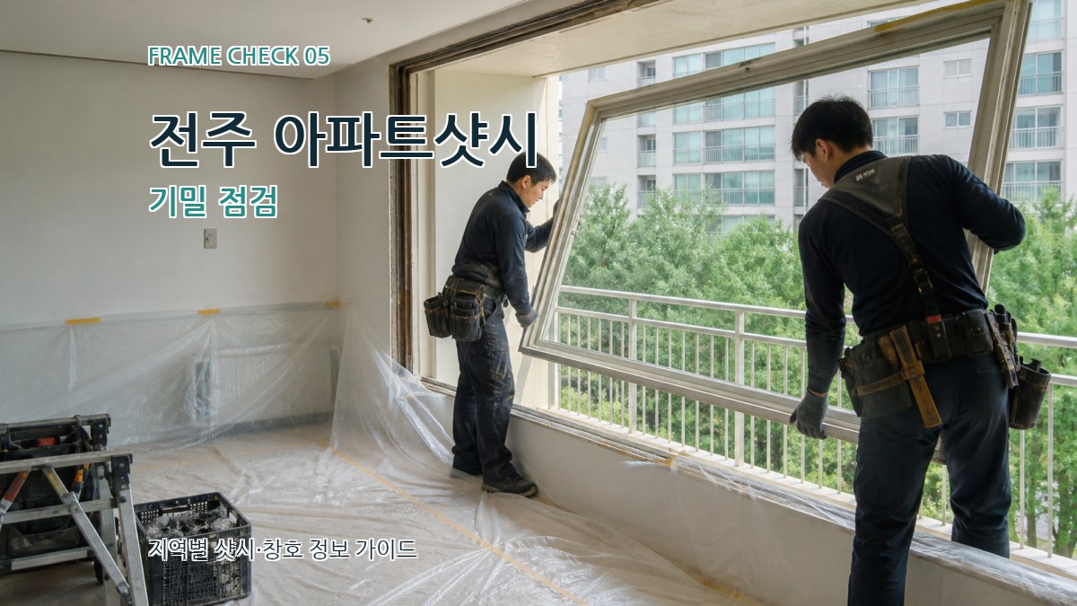 전주 아파트샷시 기밀 점검