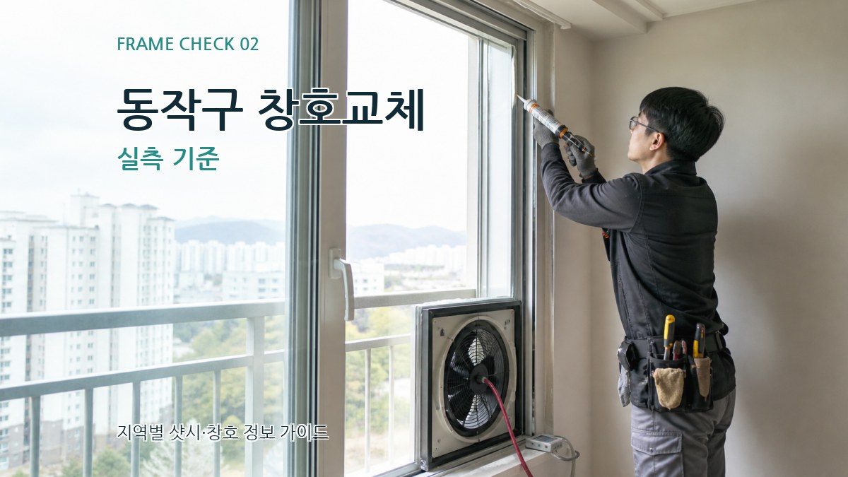 동작구 창호교체 실측 기준