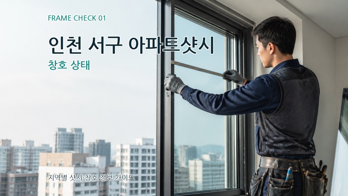 인천 서구 아파트샷시