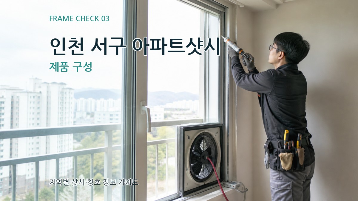 인천 서구 아파트샷시 제품 구성