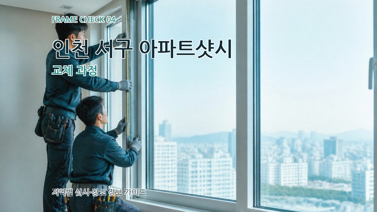 인천 서구 아파트샷시 교체 과정