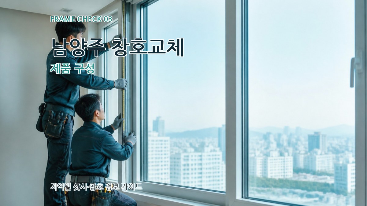 남양주 창호교체 제품 구성