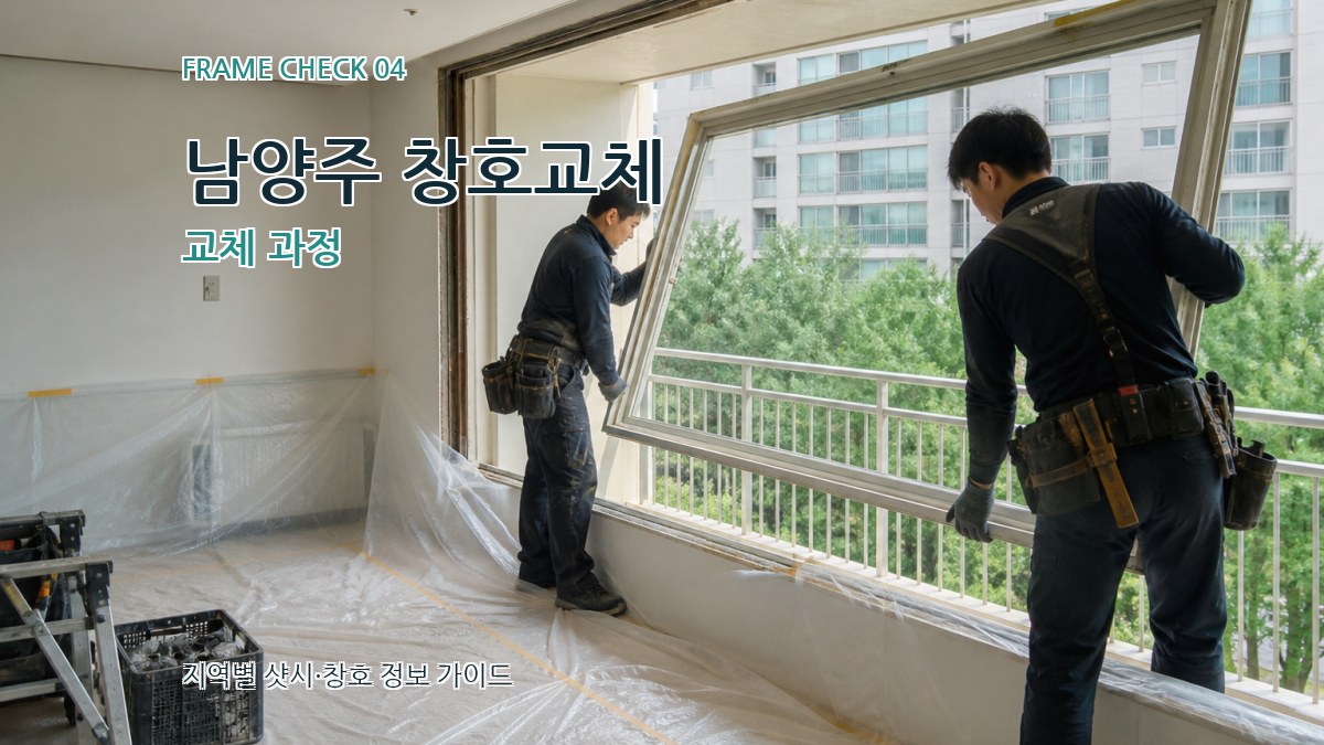 남양주 창호교체 교체 과정