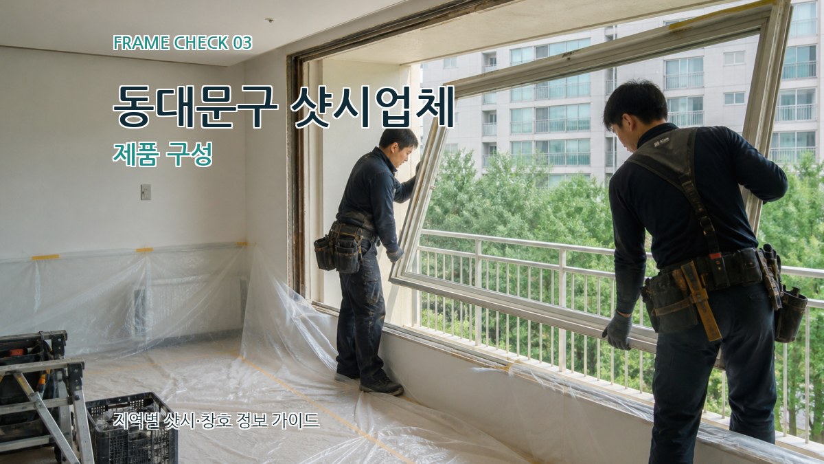 동대문구 샷시업체 제품 구성