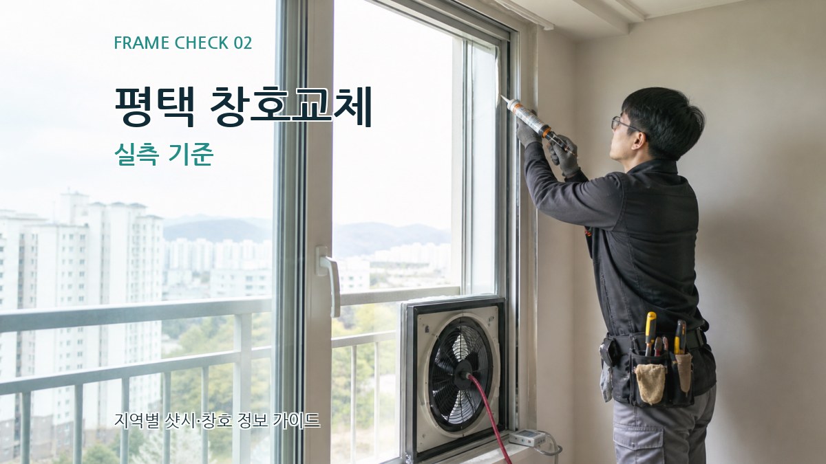 평택 창호교체 실측 기준