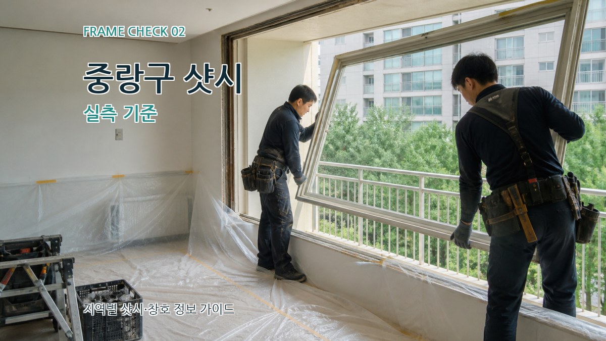 중랑구 샷시 실측 기준