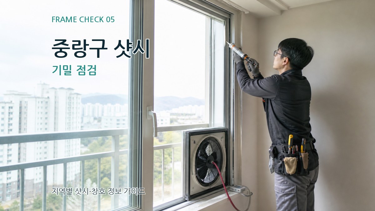 중랑구 샷시 기밀 점검