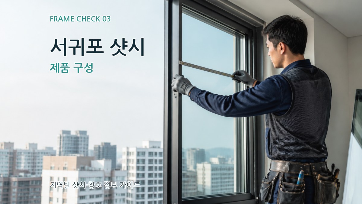서귀포 샷시 제품 구성