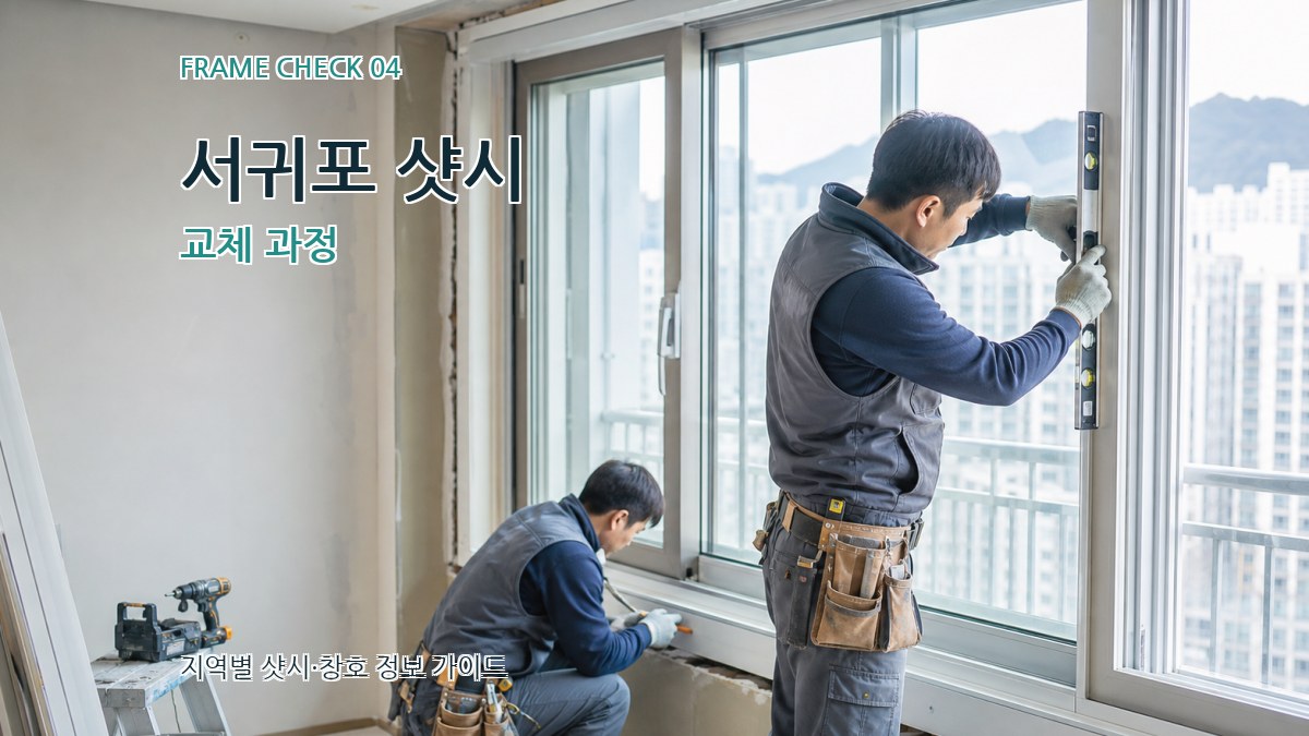 서귀포 샷시 교체 과정