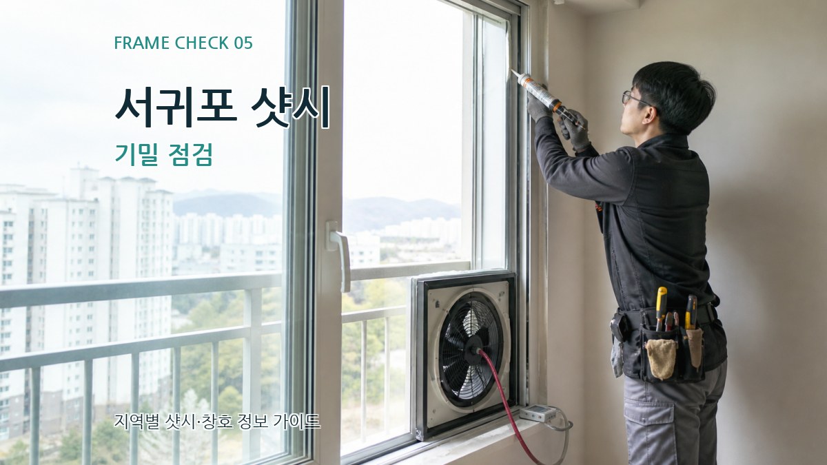 서귀포 샷시 기밀 점검