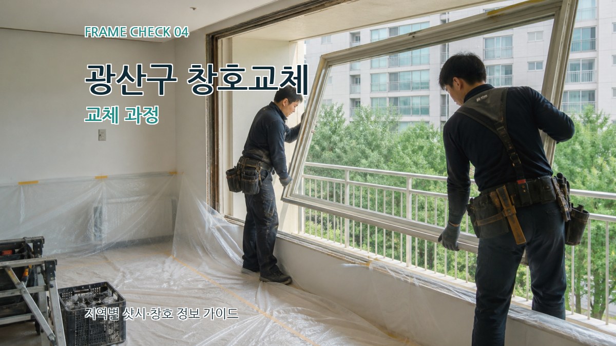 광산구 창호교체 교체 과정