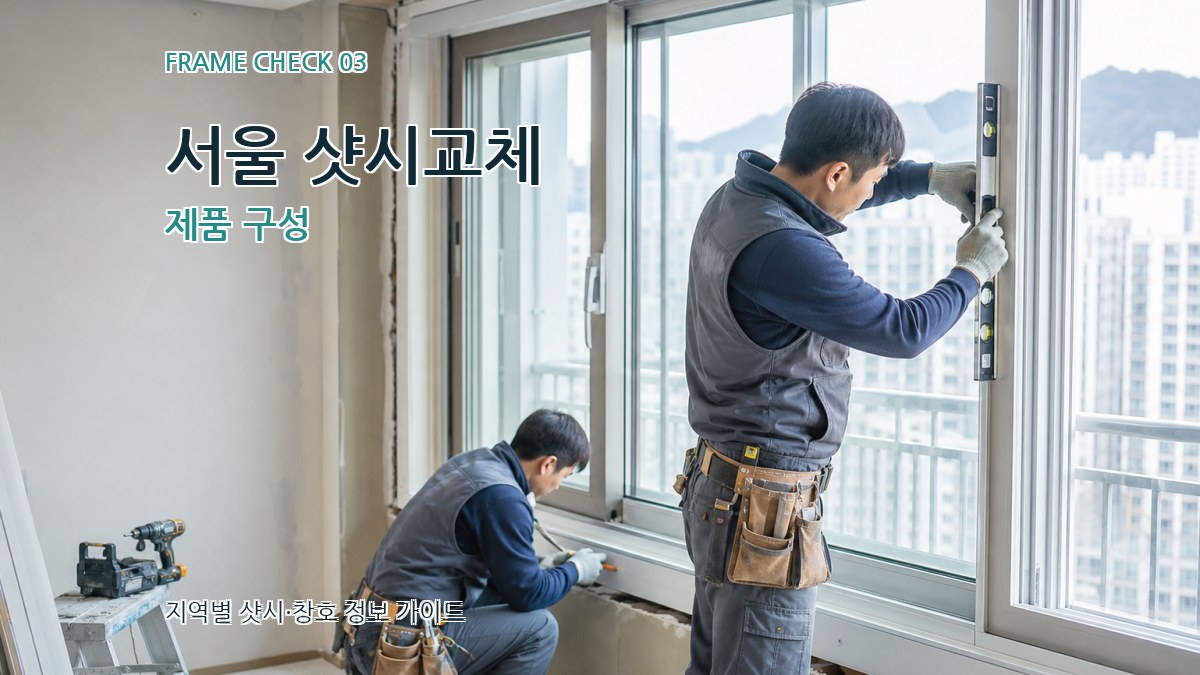 서울 샷시교체 제품 구성