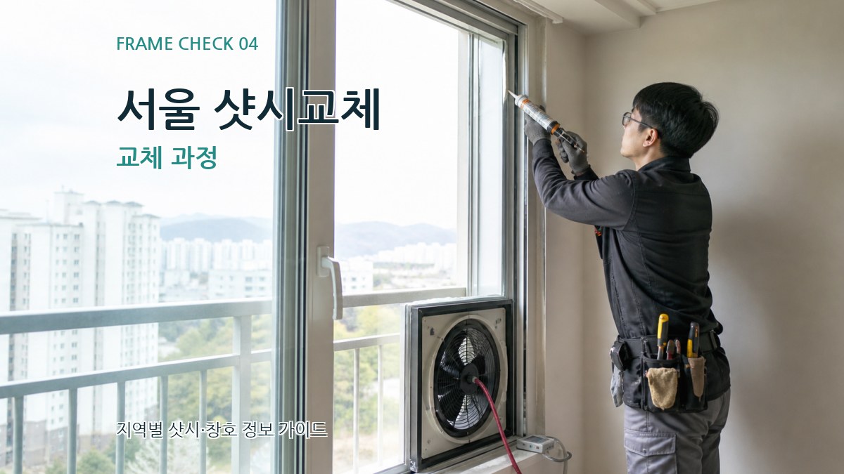 서울 샷시교체 교체 과정