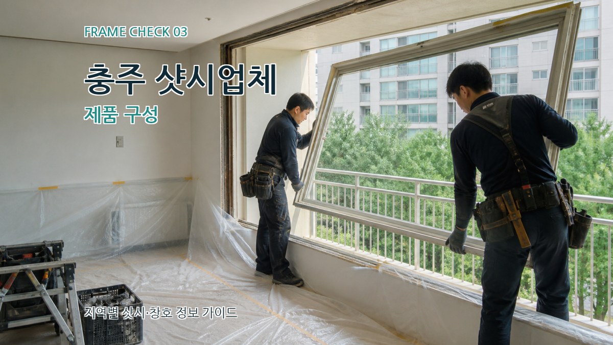 충주 샷시업체 제품 구성