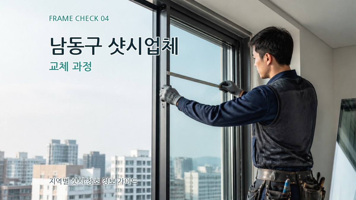 남동구 샷시업체 교체 과정