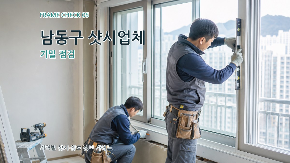 남동구 샷시업체 기밀 점검
