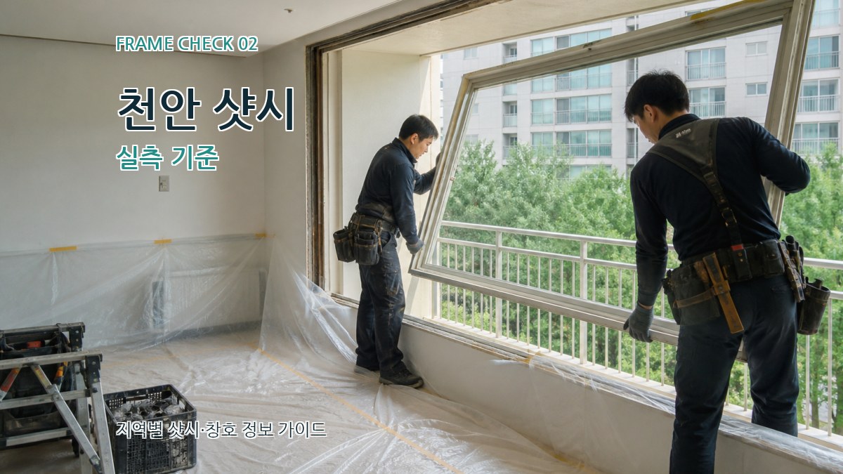 천안 샷시 실측 기준