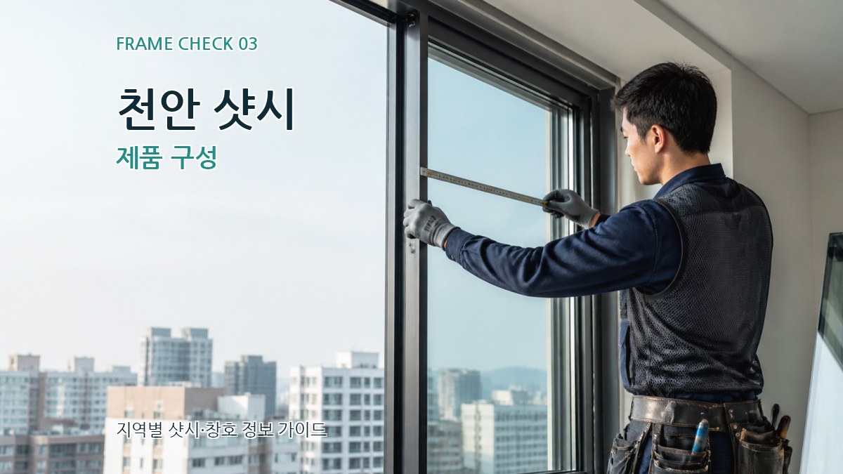 천안 샷시 제품 구성
